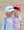 Youth Caddie Performance Rope Hat- White/Red/Blue