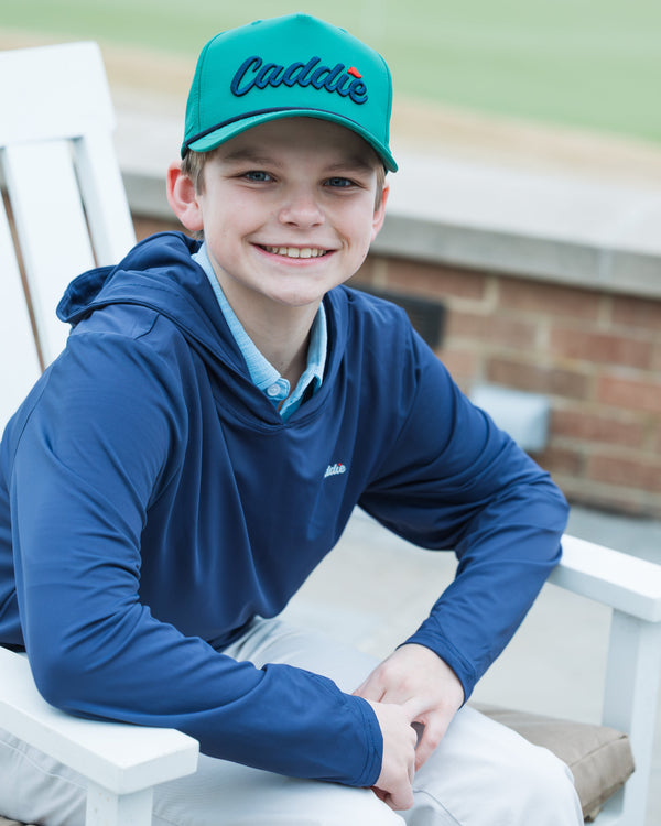 Youth Driver Performance Hoodie- Navy