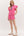 Solid Jersey Knit Flutter Short Set- Pink