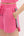 Solid Jersey Knit Flutter Short Set- Pink