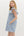 Flutter Sleeve Dress- Blue