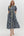 Collared Floral Print Dress- Navy Multi