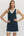 Solid Sleeveless Pullover Dress- Navy