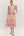 Floral Print Puff Sleeve Dress- Pink