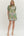 Floral Print Puff Sleeve Dress- Peach