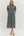 Floral Print Puff Sleeve Midi Dress- Midnight
