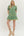 Botanical Print Puff Sleeve Dress- Green