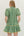 Botanical Print Puff Sleeve Dress- Green