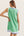Contrast Sleeveless Dress- Green