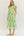 Floral Ruffle Dress- Green Combo