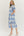 Floral Puff Sleeves Dress- Blue