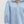 Contrast Ruffle Neck Popover Top- Blue