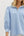 Contrast Ruffle Neck Popover Top- Blue