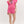 Solid Jersey Knit Flutter Short Set- Pink
