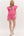Solid Jersey Knit Flutter Short Set- Pink