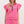 Solid Jersey Knit Flutter Short Set- Pink