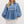 Puff Sleeve V- Neck Top- Denim