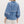 Puff Sleeve V- Neck Top- Denim
