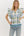Floral Flutter Sleeve Pullover Top- Royal
