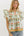 Floral Flutter Sleeve Pullover Top- Orange