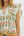 Floral Flutter Sleeve Pullover Top- Orange