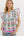 Floral Flutter Sleeve Pullover Top- Magenta