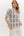 Floral Pattern Ruffle Pullover Top- Magenta
