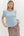 Textured Pleated Top- Lt. Blue/Leopard