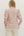 Botanical Print Puff Sleeve Top- Pink