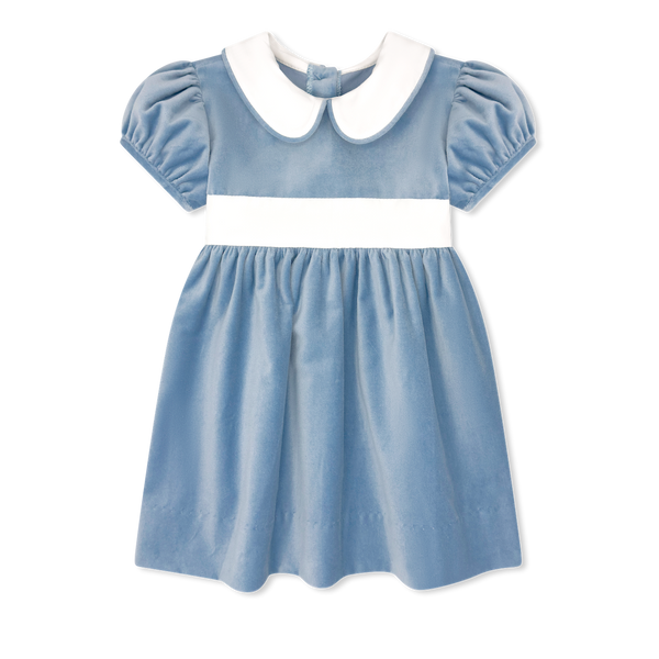 Elenor Dress- Beaufort Blue Velvet