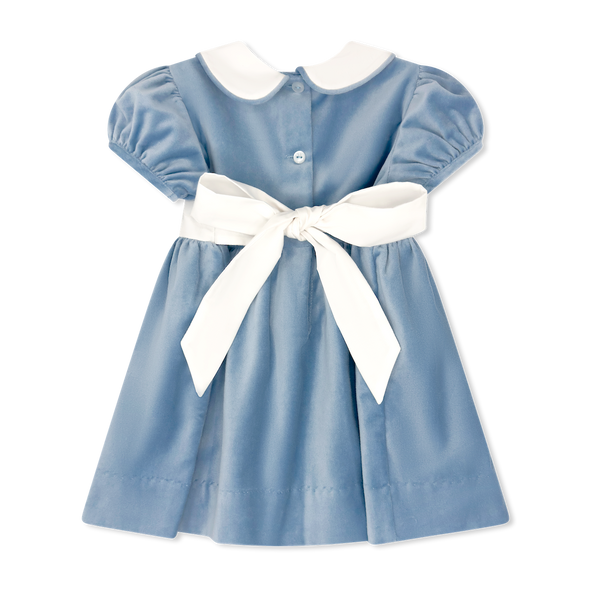 Elenor Dress- Beaufort Blue Velvet