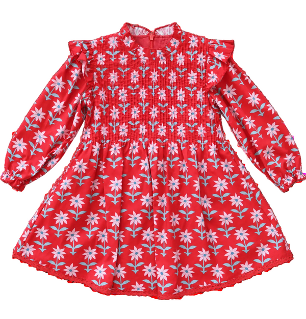 Elizabeth Dress- Holiday Floral