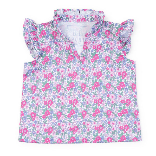 Ellie Sleeveless Performance Top- Heirloom Floral