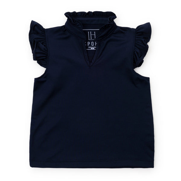 Ellie Sleeveless Performance Top- Navy