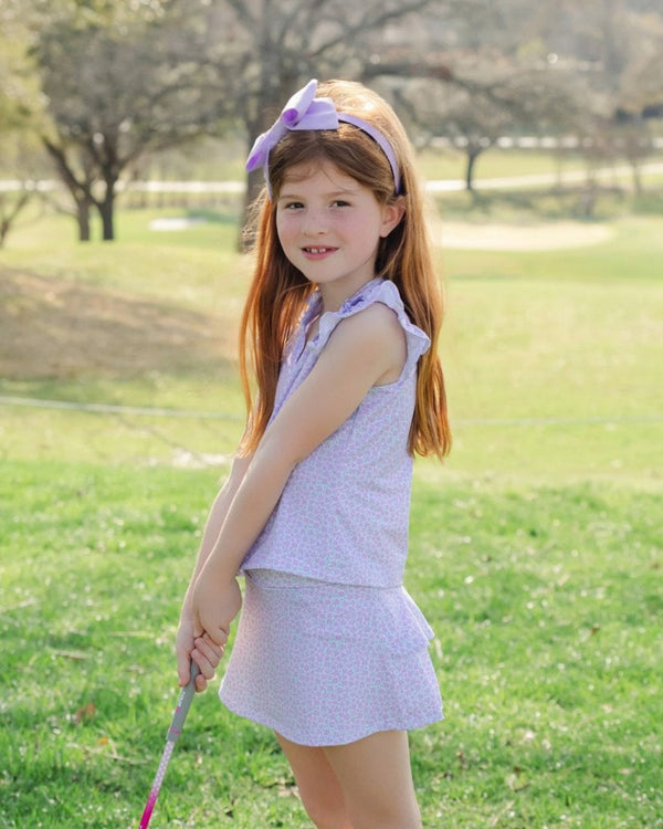 Ellie Sleeveless Performance Top- Petal Party Lavender