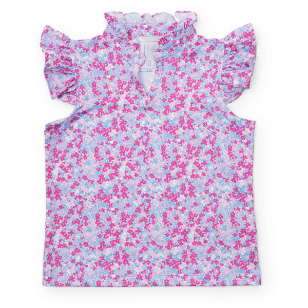 Ellie Sleeveless Performance Top- Preppy Petals