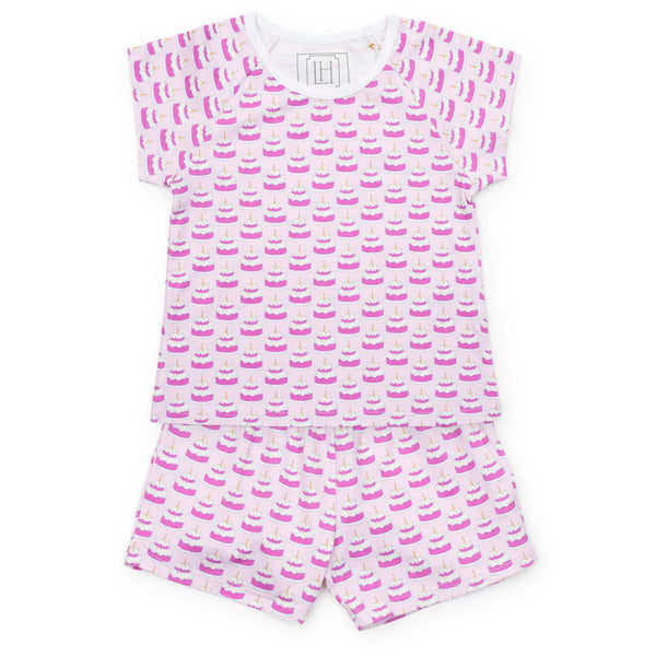 Emery Short Set- Birthday Cake Pink