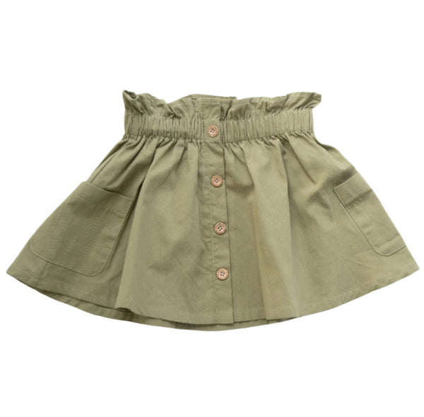Emma Woven Skirt- Sage Green