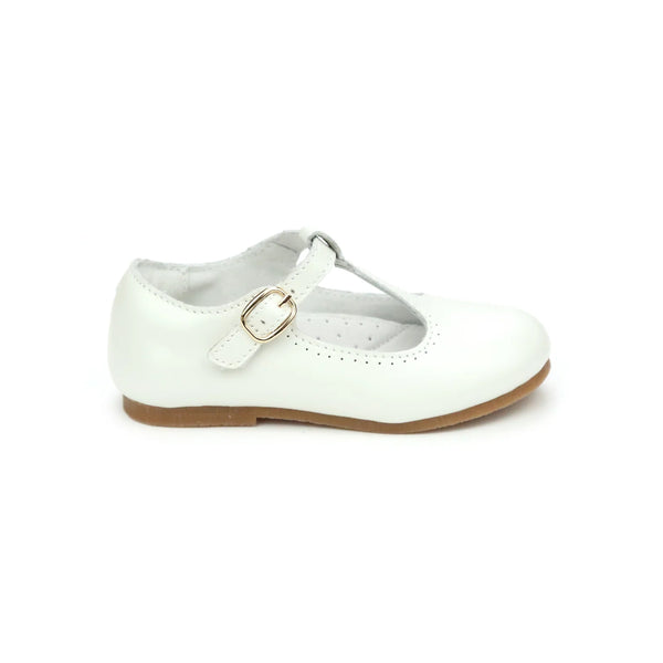 Eleanor T-Bar Flat- Pearl