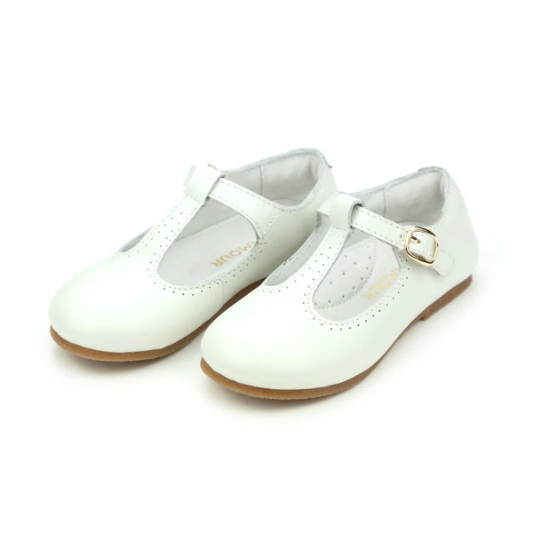 Eleanor T-Bar Flat- Pearl
