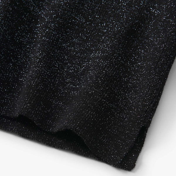 Glitter Turtleneck- Black