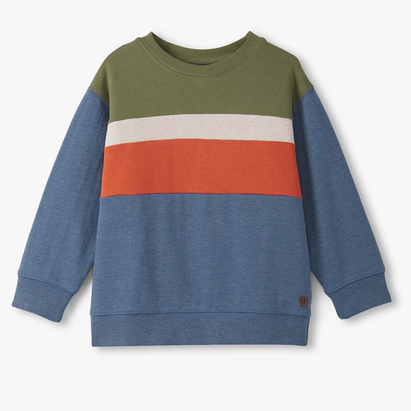 Autumn Color Block Sweatshirt