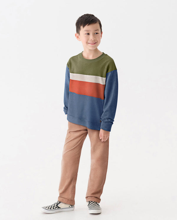 Autumn Color Block Sweatshirt