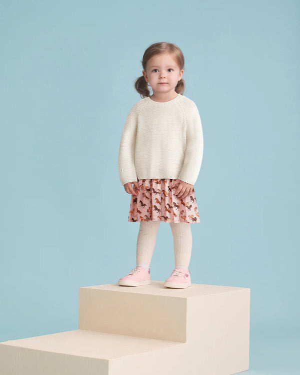 Tinsel Horses Mixed Media Sweater Dress