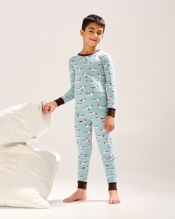 On The Hunting Dogs Bamboo Pajama Set