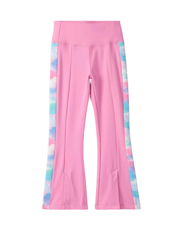 Fuchsia Pink Active Flared Pants