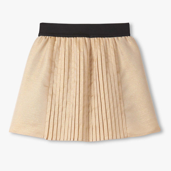 Gold Pleated Fun Skirt