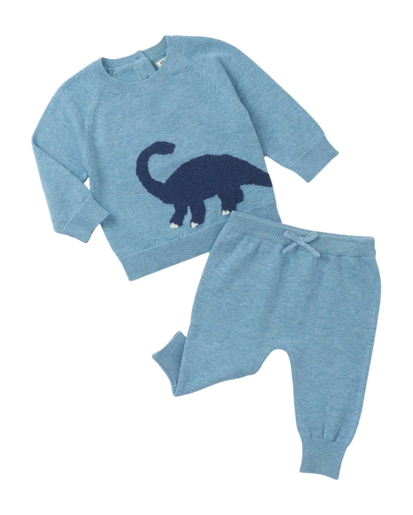Dinosaur Pull on Sweater Set
