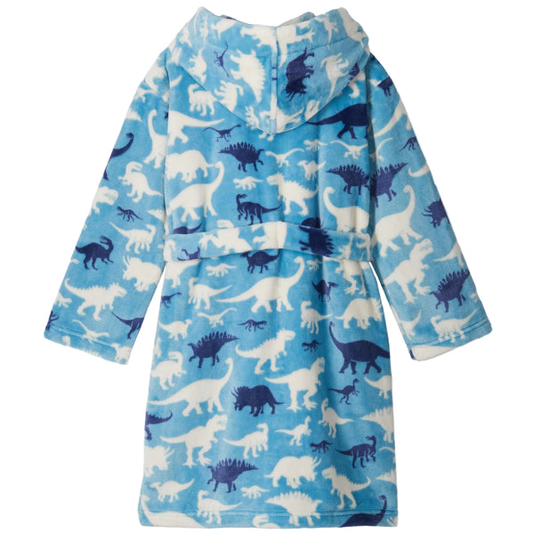 Dino Silhouette Fuzzy Fleece Robe