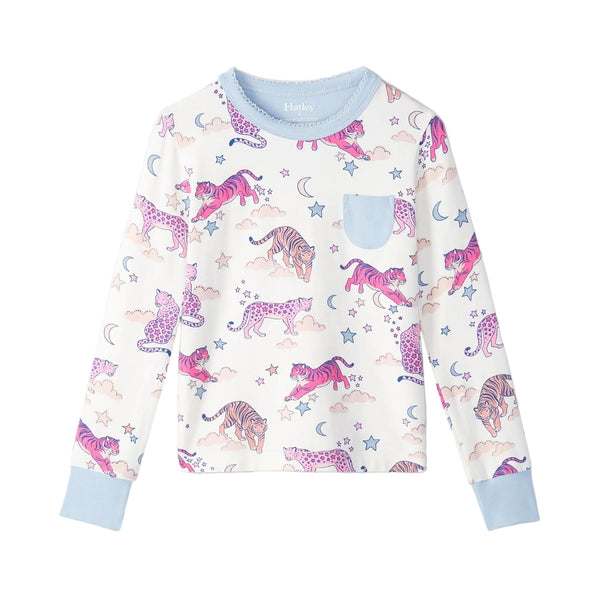 Night Time Tigers Bamboo Pajama Set